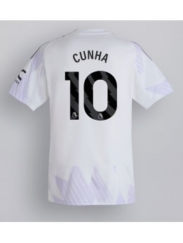 Billige Manchester United Matheus Cunha #10 Bortedrakt 2025-26 Kortermet